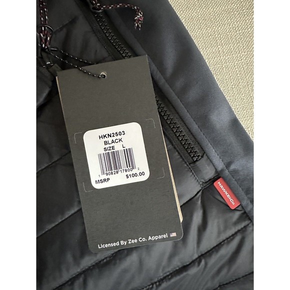 NEW HAWKE & CO PRO SERIES PERFORMANCE PACKABLE VEST, MENS SIZE LARGE, BLACK NWT! - Picture 6 of 7
